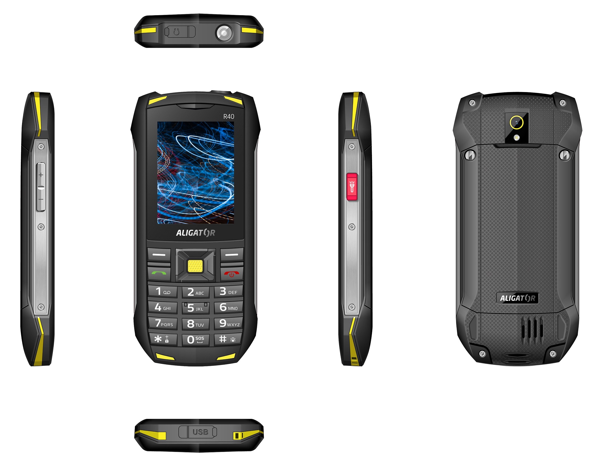 ALIGATOR R40 eXtremo čierno-žltý1 