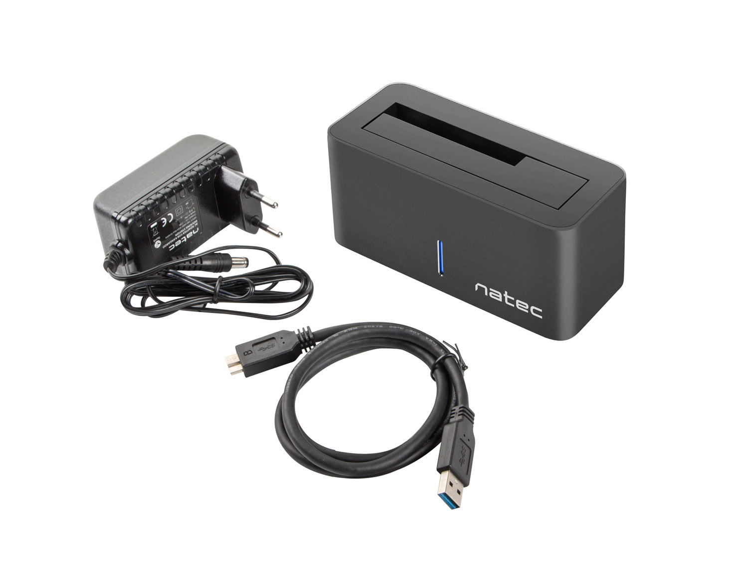 Dokovacia stanica pre HDD 2, 5"/ 3, 5" USB 3.0 Natec Kangaroo, vrátane napájacieho adaptéra10 