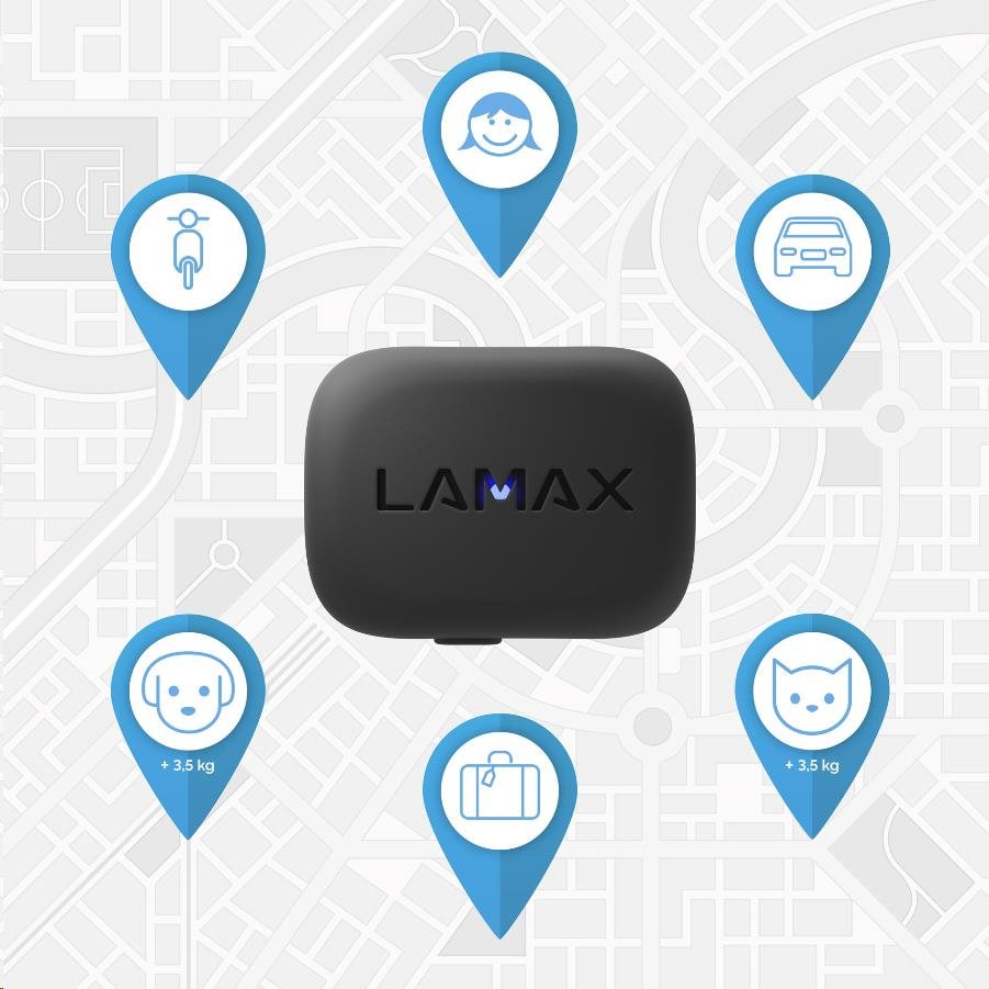 LAMAX GPS Locator + obojek10 