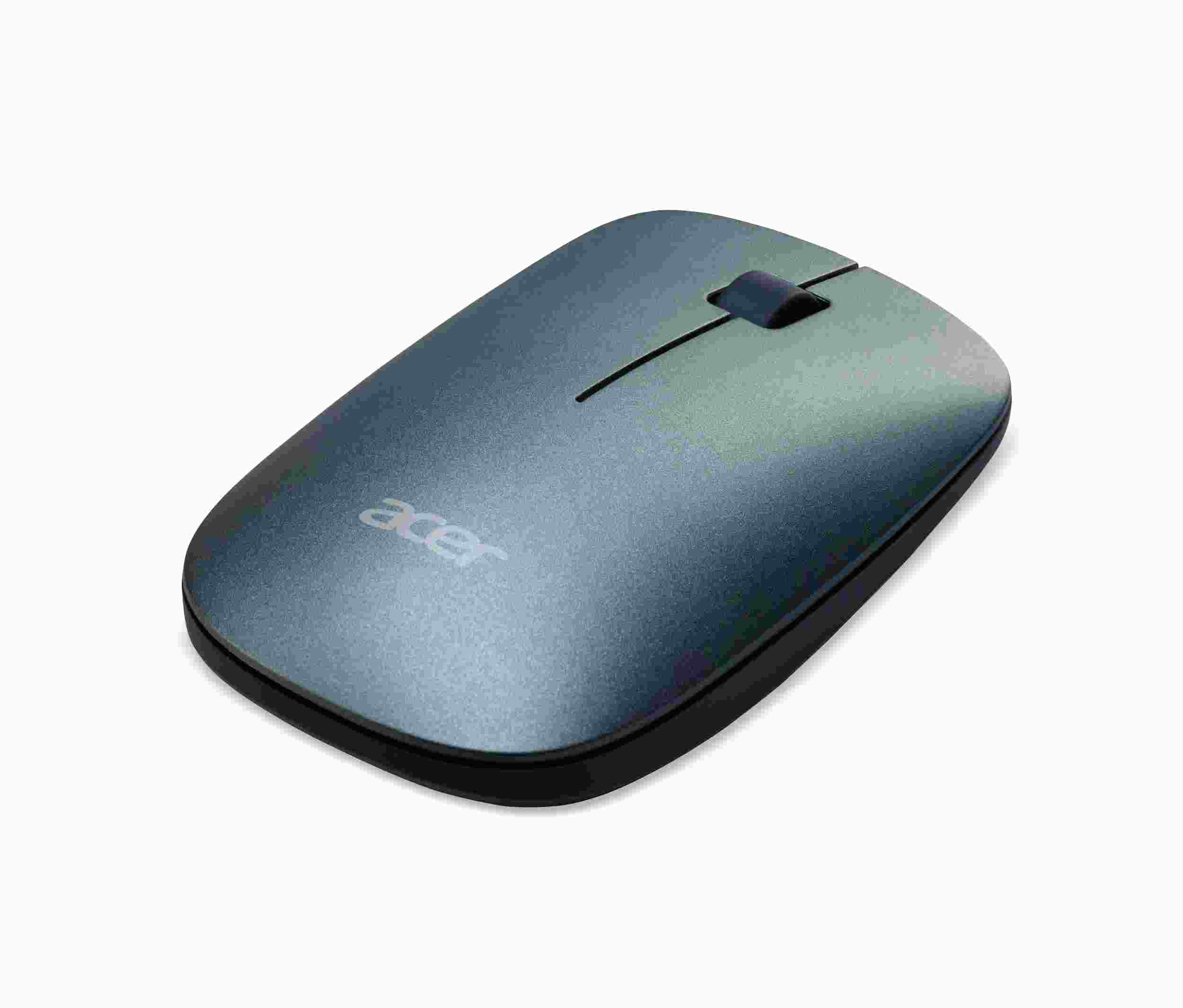 ACER Slim mouse Charcoal Blue - Wireless RF2.4G,  1200dpi,  symetrický design,  Works with Chromebook; (AMR020) Retai0 
