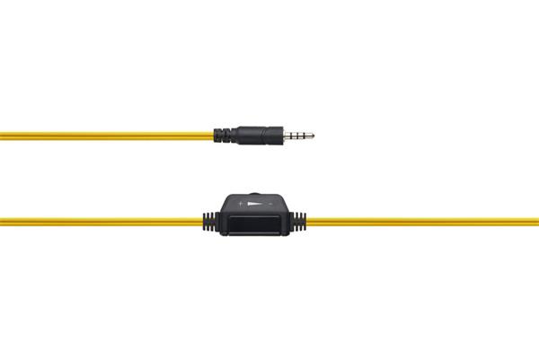 Canyon HSC-1, PC Headset, slúchadla s mikrofónom, 1 x 3.5mm jack komb., ovládanie na kábli, 2 m, čierno-žlté4 