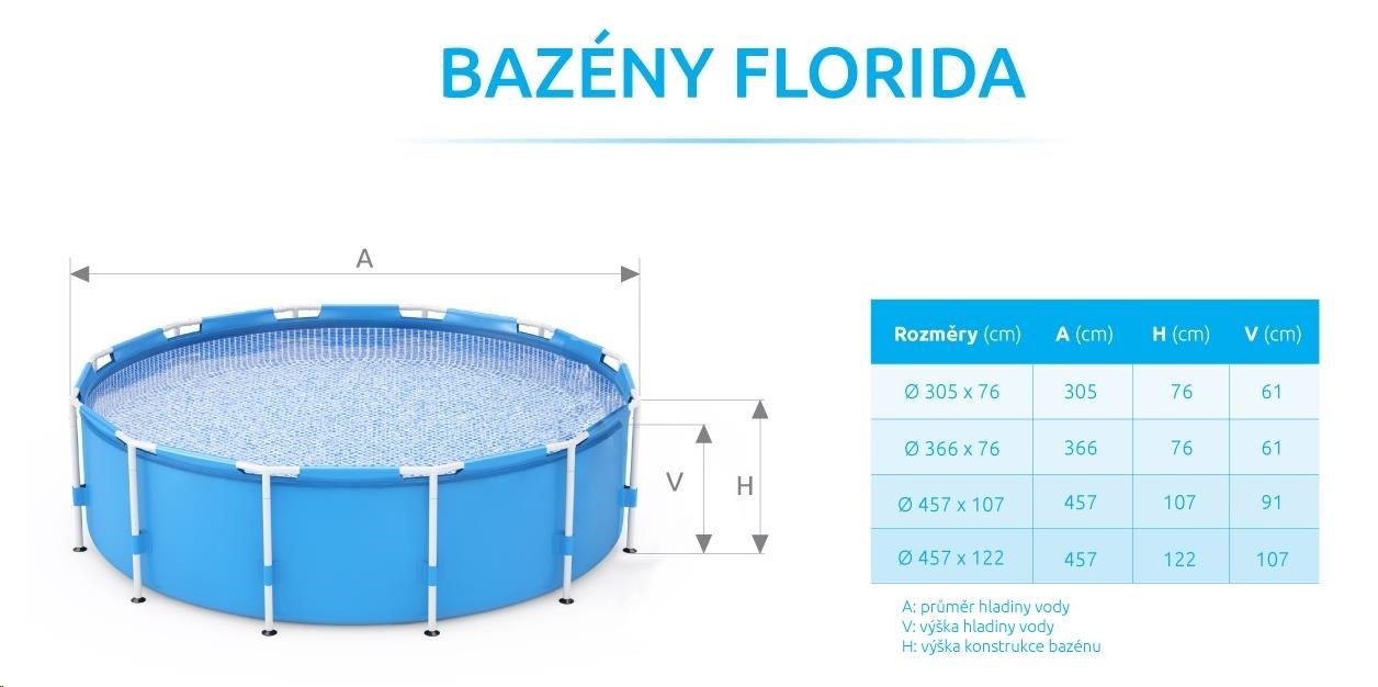 Bazén Marimex Florida 3,05 x 0,76 m8 