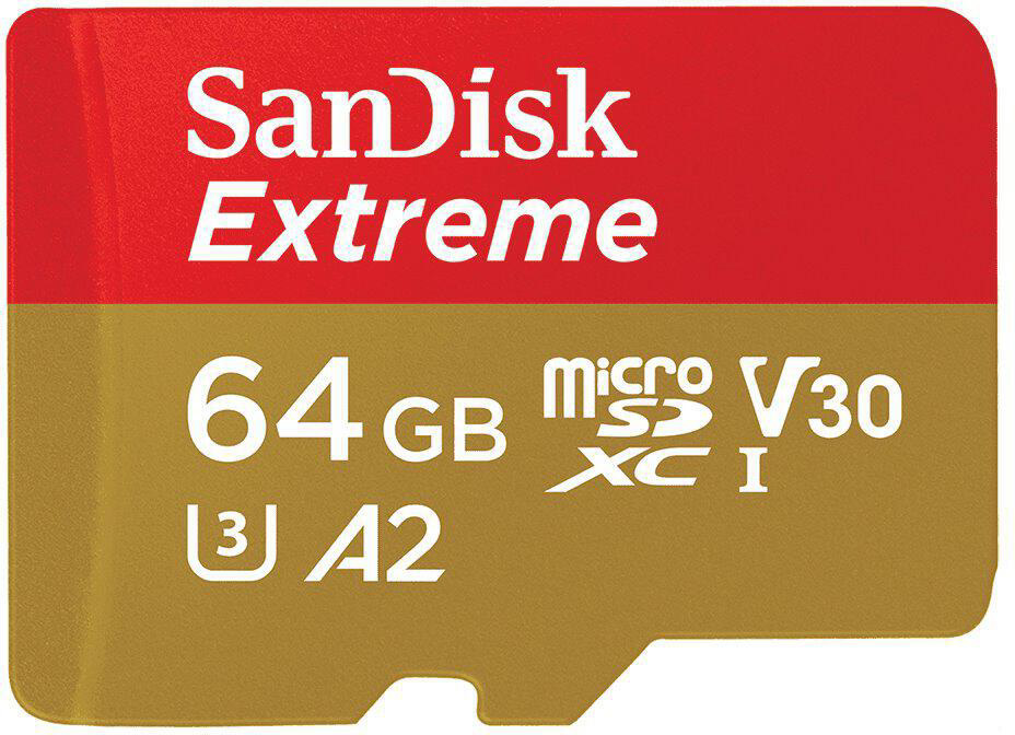 SanDisk Extreme/ micro SDXC/ 64GB/ 170MBps/ UHS-I U3 / Class 10/ + Adaptér0 