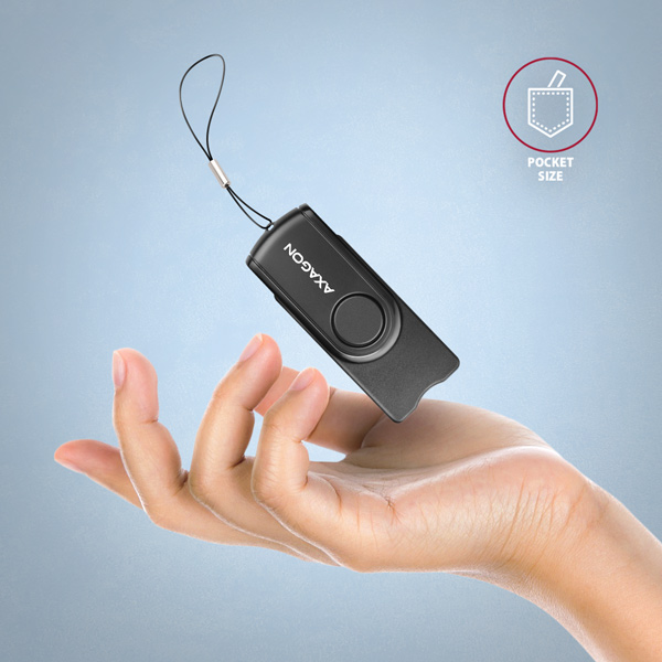 AXAGON CRE-SMP2A, USB-A + USB-C PocketReader 4-slot čítačka Smart card (eObčanka) + SD/ microSD/ SIM3 