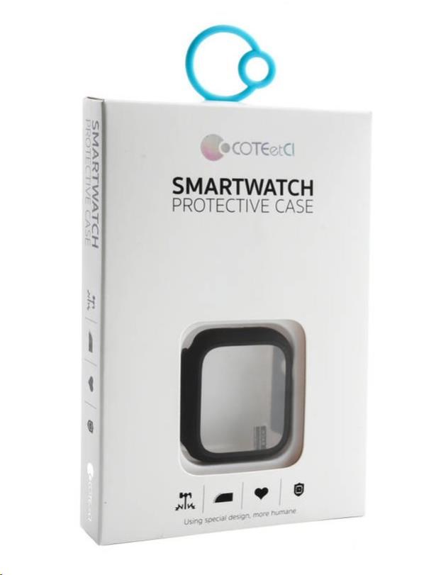 COTECi polykarbonátové pouzdro s ochranou displeje pro Apple Watch 41 mm černá0 
