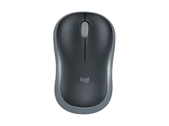 Logitech M185/ Kancelárska/ Optická/ 1 000 DPI/ Bezdrôtová USB/ Šedá1 