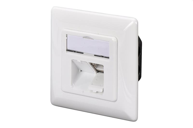 DIGITUS Zásuvka Profi STP 2 port, Cat5E na omietku, LSA, biela1 