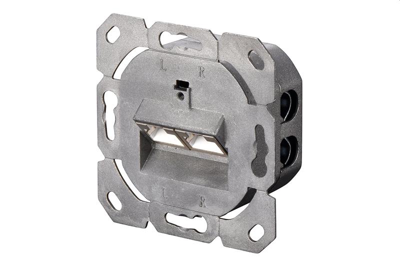 DIGITUS Zásuvka Profi STP 2 port, Cat5E na omietku, LSA, biela5 