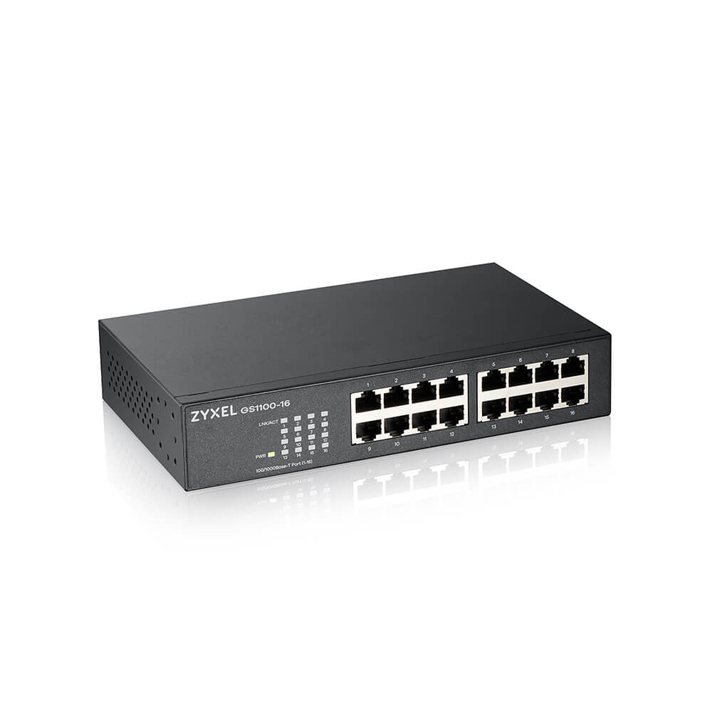 Zyxel GS1100-16  16 port Gigabit Unmanaged Switch v30 