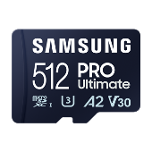 Samsung PRO Ultimate/ micro SDXC/ 512GB/ 200MBps/ UHS-I U3 / Class 10/ + Adaptér/ Modrá0 
