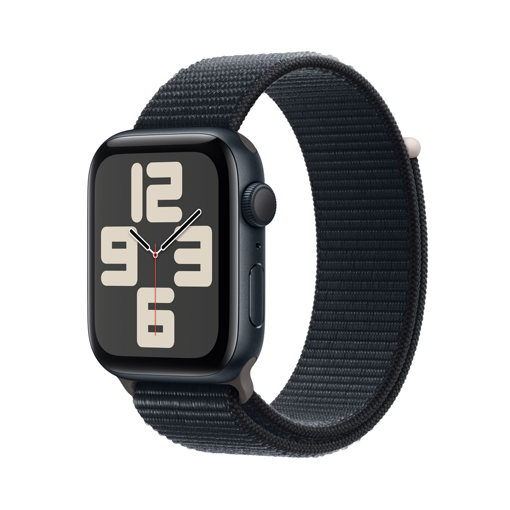 Apple Watch SE GPS 44mm Midnight Aluminium Case with Midnight Sport Loop0 