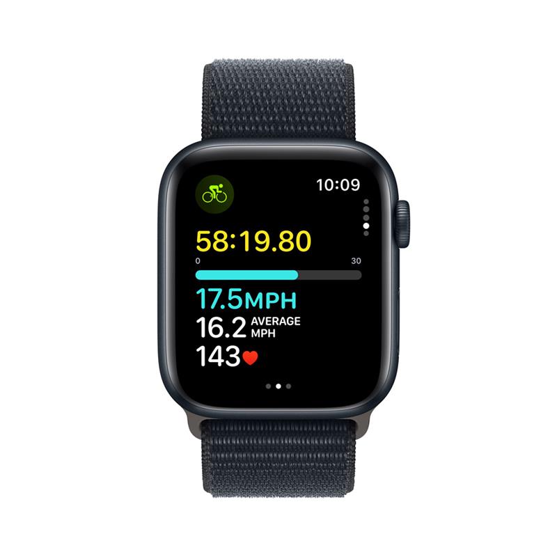 Apple Watch SE GPS 44mm Midnight Aluminium Case with Midnight Sport Loop7 