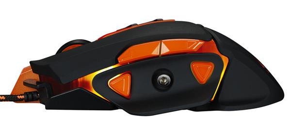 Canyon GM-6, Hazard, herná myš, drôtová, optická, 800/1600/2400/4800/6400 dpi, 9 program. tlač, LED podsv., čierna3 