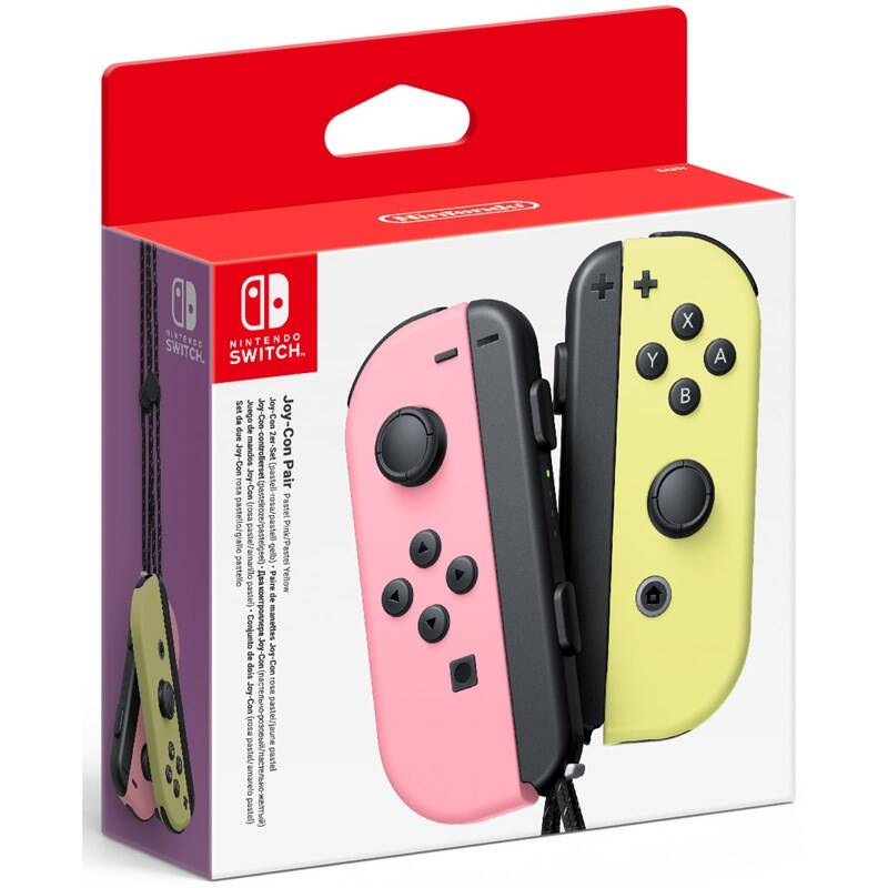 Gamepad Nintendo Joy-Con Pair Pastel Pink Yellow0 