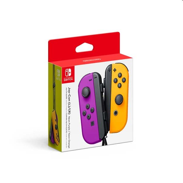 Gamepad Nintendo Joy-Con Pair Neon Purple Neon Orange2 