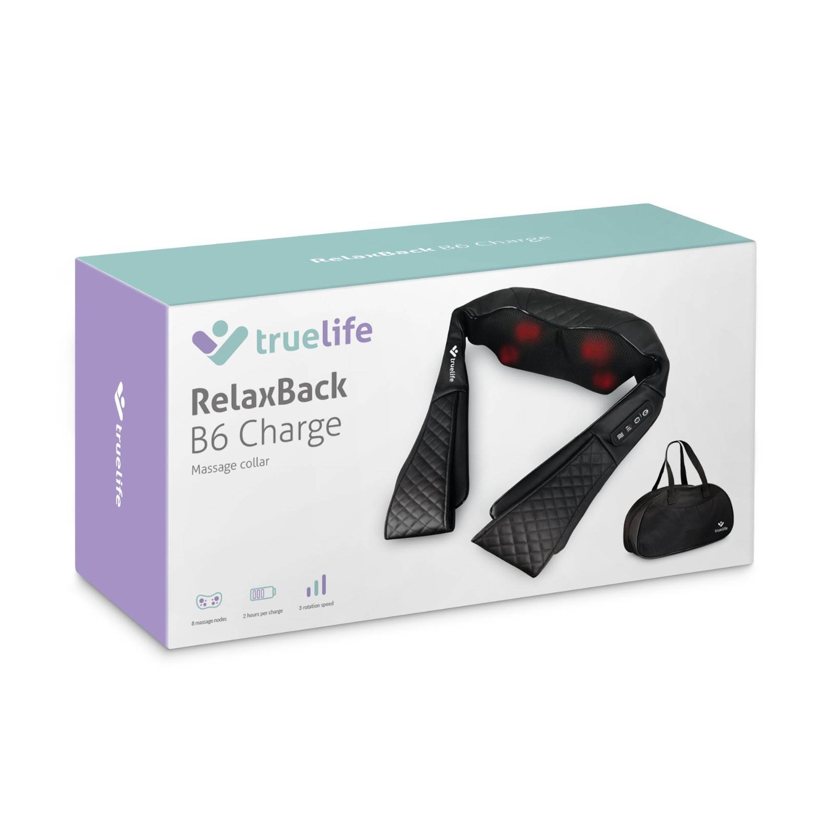 TrueLife RelaxBack B6 Charge - masážní límec s dobíjecí baterií9 