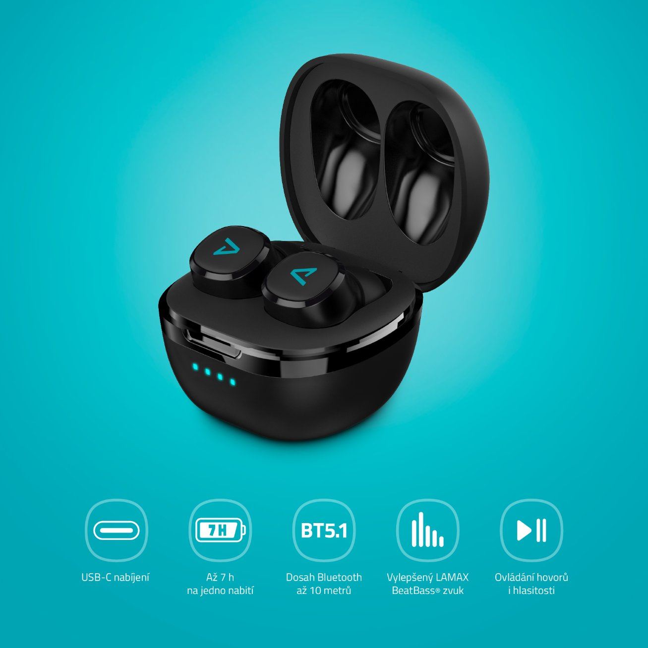 LAMAX Dots2 Play - bezdrátová sluchátka3 
