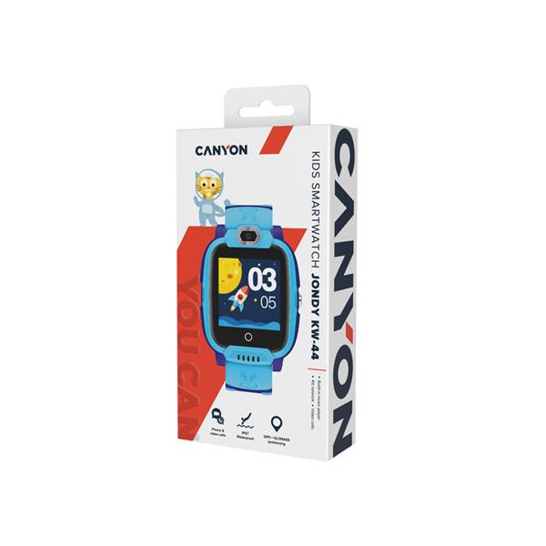 Canyon KW-44, Jondy, smart hodinky pre deti, farebný displej 1.44´´, 4G  GSM volania, GPS tracking, fotoaparát, hry, mod3 