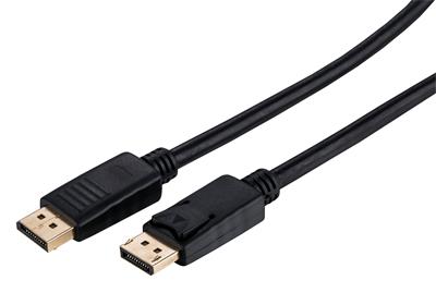 Kábel C-TECH DisplayPort 1.2, 4K @ 60Hz, M/ M, 3m0 