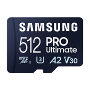 Samsung PRO Ultimate/ micro SDXC/ 512GB/ UHS-I U3 / Class 10/ + Adaptér/ Modrá0 
