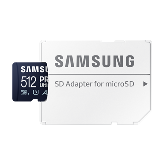 Samsung PRO Ultimate/ micro SDXC/ 512GB/ UHS-I U3 / Class 10/ + Adaptér/ Modrá1 
