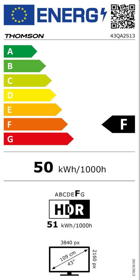 Thomson 43QA2S13 Qled Android11 