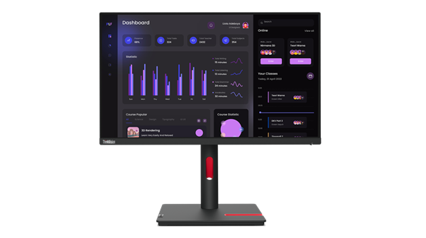 Lenovo T24i-30 24" 1920x1080 1000:1 250N 4ms HDMI+DP+USB+USB-B lift 3y 0 