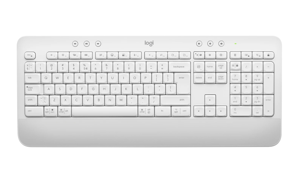 Logitech K650/ Bezdrôtová USB + Bluetooth/ CZ- SK layout/ Šedá0 