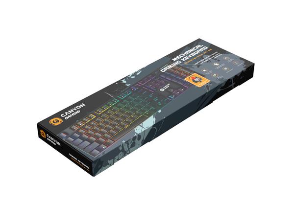 Canyon Comestrike TLK GK-55 herná klávesnica, profi., lineárna, MX Red mech. spínače, plnohodnotná veľkosť, SK/CZ3 