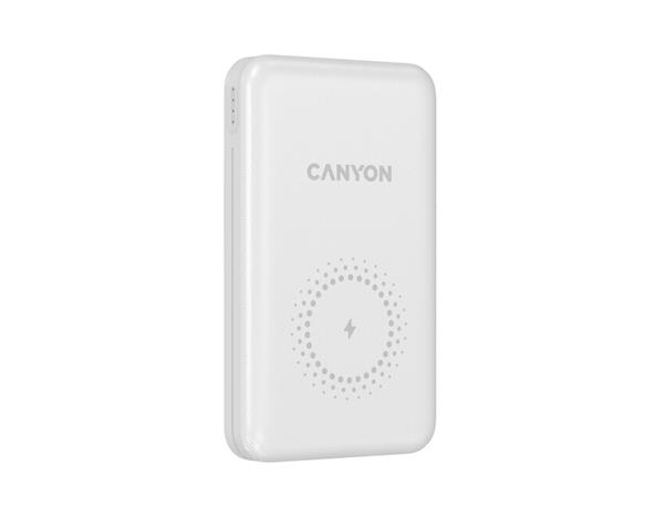 Canyon PB-1001, Powerbank, Li-Pol, 10.000 mAh, Vstup: 1x USB-C, 1x Lightning, Výstup: 1x USB-A, 1x USB-C, bezdr. nab 10W4 