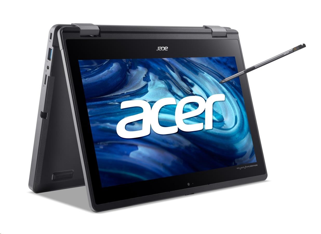 ACER NTB EDU TravelMate Spin B3 (TMB311RN-33-TCO-C0QL),Intel N100,11.6" FHD,4GB,128G SSD,Intel UHD,W11P,ShaleBlack5 