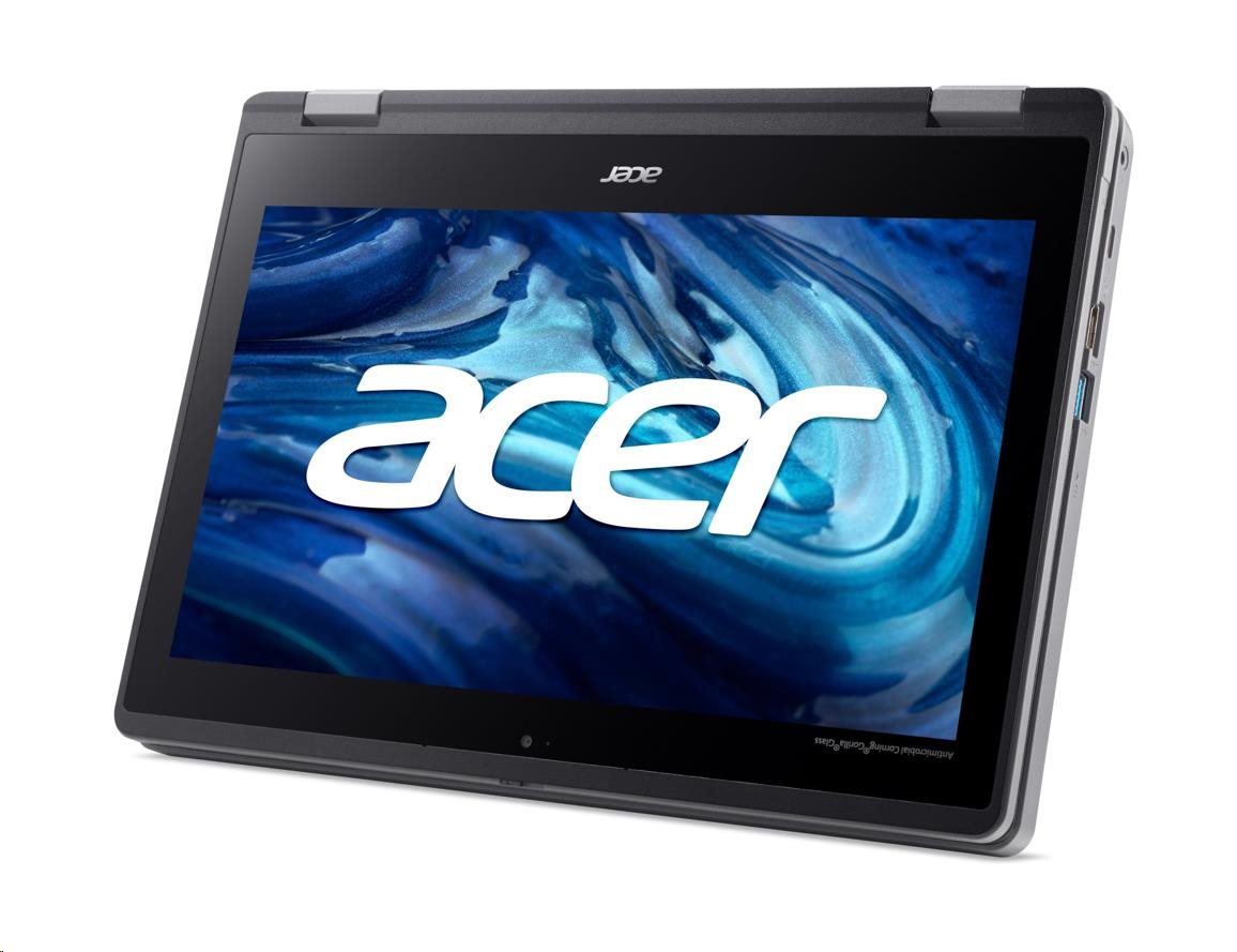 ACER NTB EDU TravelMate Spin B3 (TMB311RN-33-TCO-C0QL),Intel N100,11.6" FHD,4GB,128G SSD,Intel UHD,W11P,ShaleBlack11 