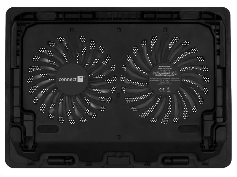 CONNECT IT chladiaca podložka pod notebook FrostBreeze, čierna2 