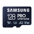 Samsung PRO Ultimate/ micro SDXC/ 128GB/ UHS-I U3 / Class 10/ + Adaptér/ Modrá0 