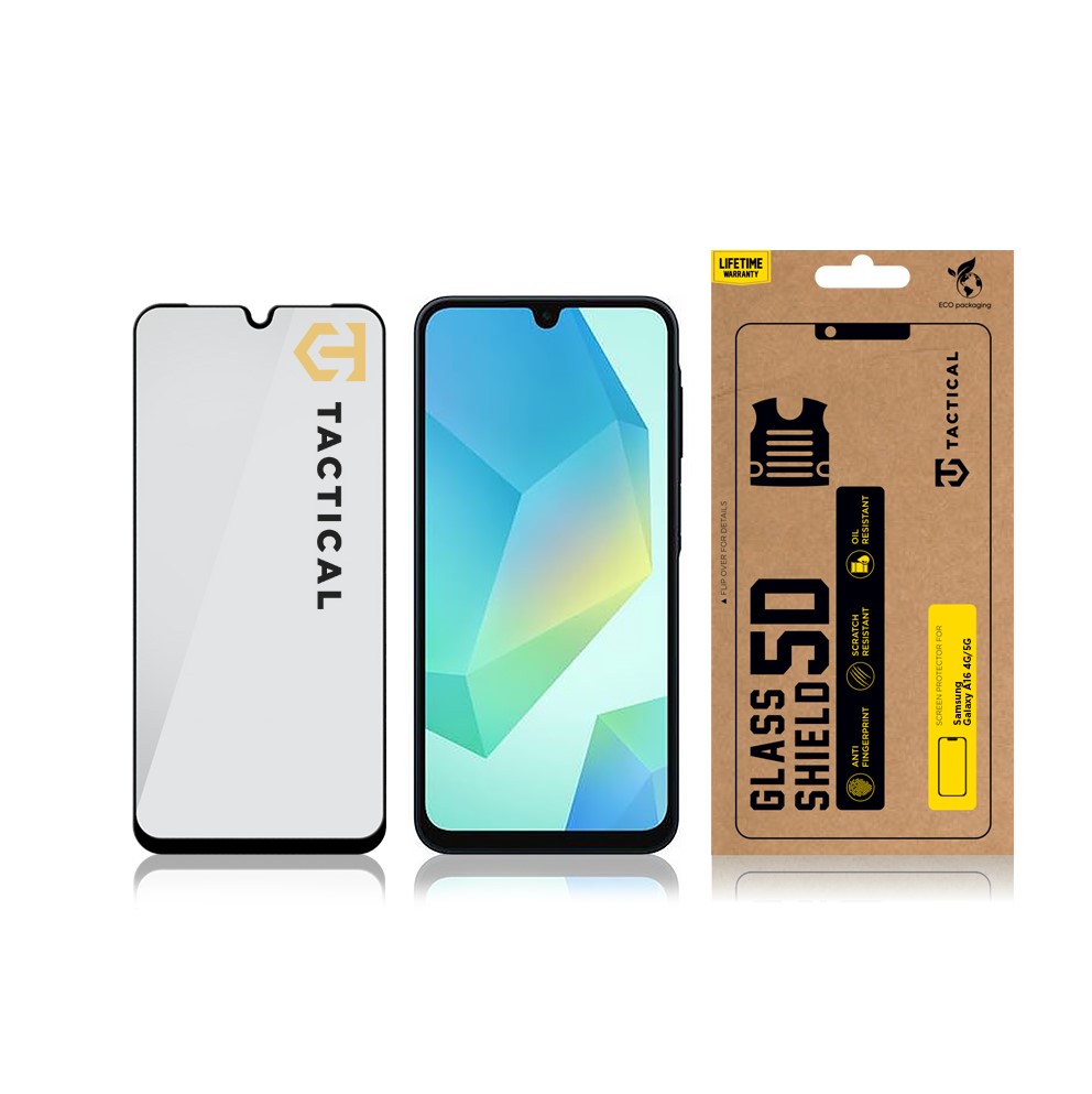 Tactical Glass Shield 5D sklo pre Samsung Galaxy A16 4G/ 5G / A26 5G Black2 