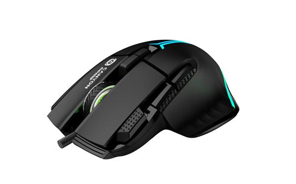 Canyon GM-636, Fortnax herná myš, drôtová, optická, 20.000dpi, odozva 1ms, 9 progr. tlač,  6 režimov RGB podsv., čierna2 