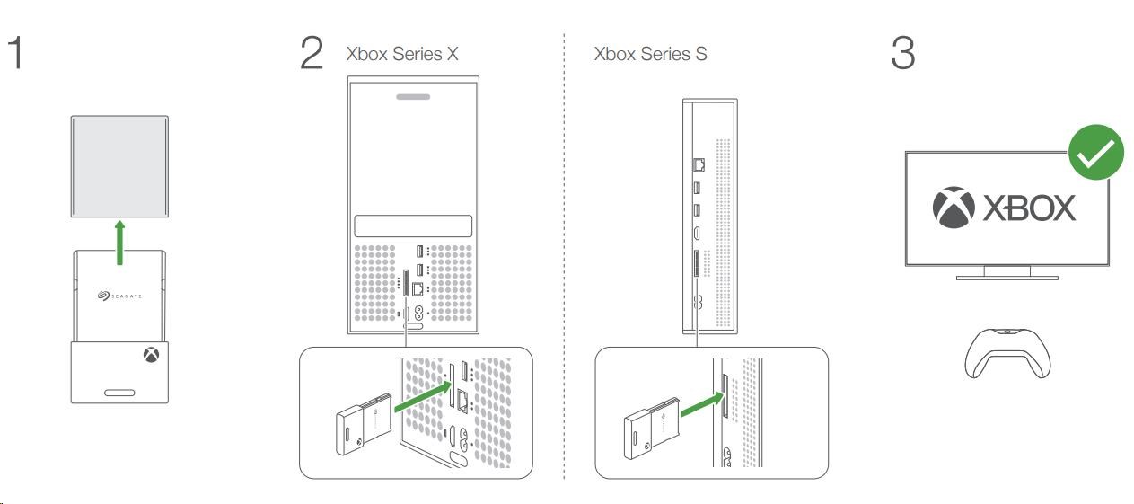 SEAGATE SSD 1TB Rozšíření úložiště pro Xbox X/ S,  PCIe Gen4 x22 