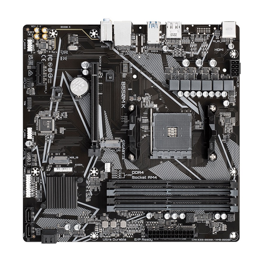 GIGABYTE B550 K/ AM4/ mATX2 