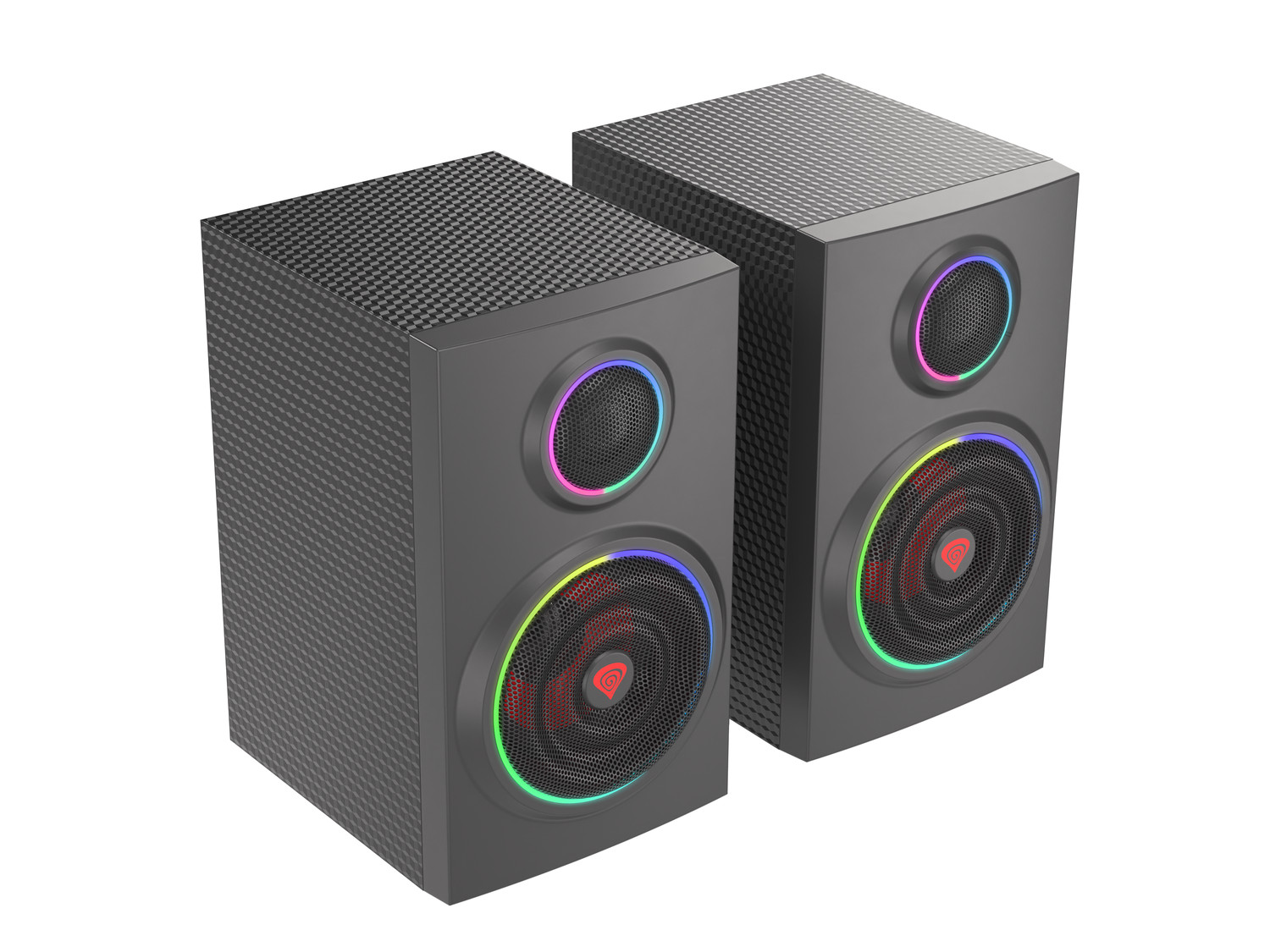 Reproduktory 2.0 24W GENESIS HELIUM 300BT ARGB, Bluetooth 5.03 