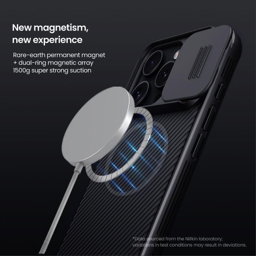 Nillkin CamShield PRO Magnetic Zadný Kryt pre Apple iPhone 16 Black2 