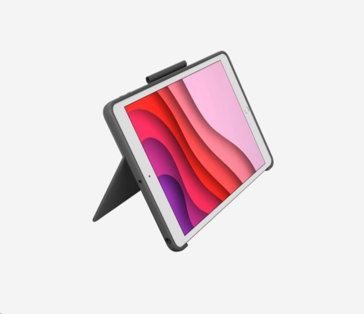 Puzdro s kombinovanou dotykovou klávesnicou Logitech pre iPad (7. generácia),  UK,  grafitová2 