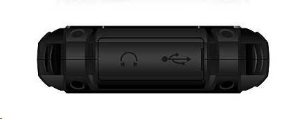 iGET Defender D10 Black - vodotesný odolný telefón IP68, DualSIM, 2500 mAh, BT, svietidlo, FM, MP33 