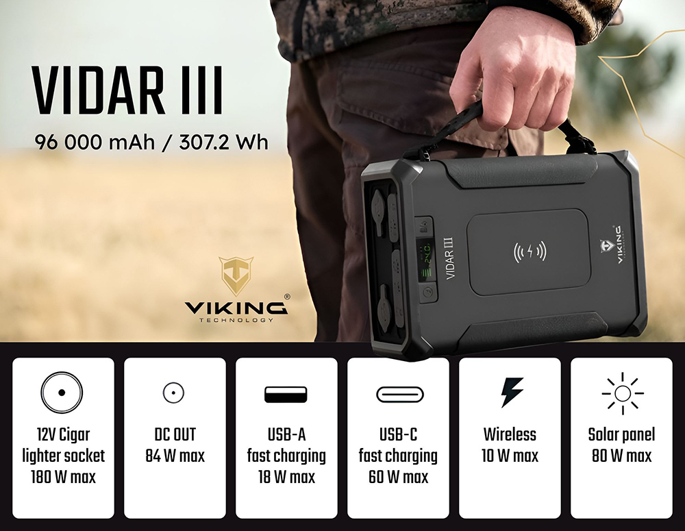 Outdoorová powerbanka Viking VIDAR III19 