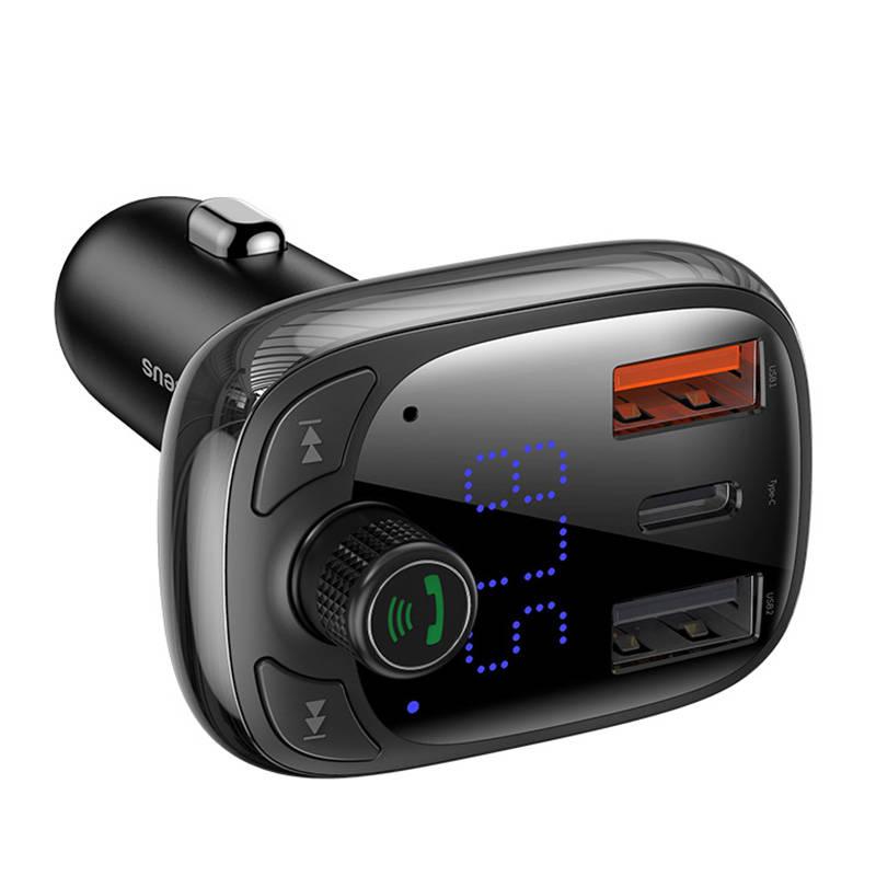 Baseus Bluetooth FM Transmiter S13 T-shaped čierny1 