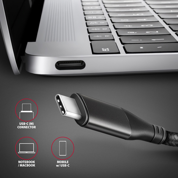AXAGON RVC-HI2MC, USB-C -> HDMI 2.0a redukcia / kábel 1.8m, 4K/ 60Hz HDR102 