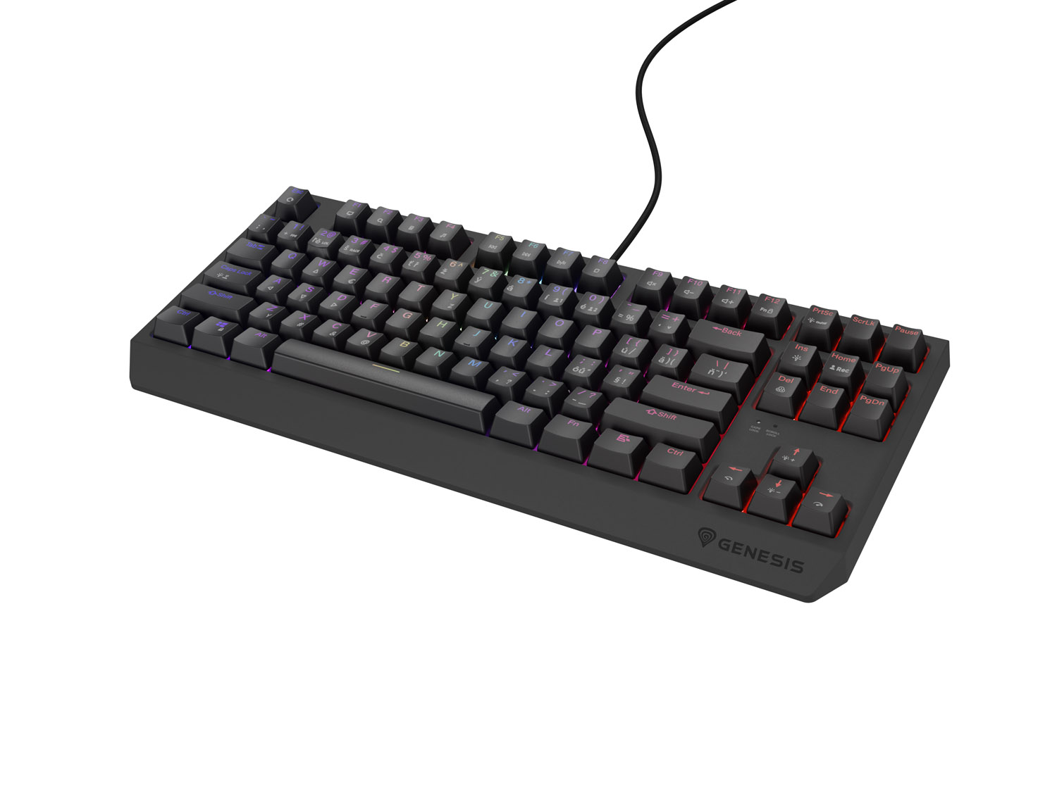 Herná klávesnica Genesis THOR 230/ TKL/ RGB/ Outemu Red/ Drôtové USB-A/ CZ- SK layout/ Čierna15 