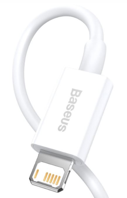 Baseus CALYS-B02 Superior Fast Charging Kábel Lightning 2.4A 1.5m White1 