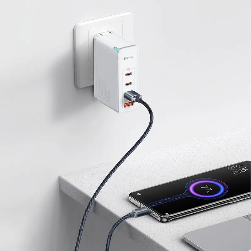 Baseus CAJY000401 Crystal Shine Series Dátový Kábel USB - USB-C 100W 1, 2m Black8 