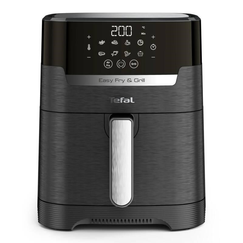 Tefal EY505815 Easy Fry&Grill fritéza, horkovzdušná, 1550 W, displej, 4.2 l, regulace teploty, časovač, černá0 