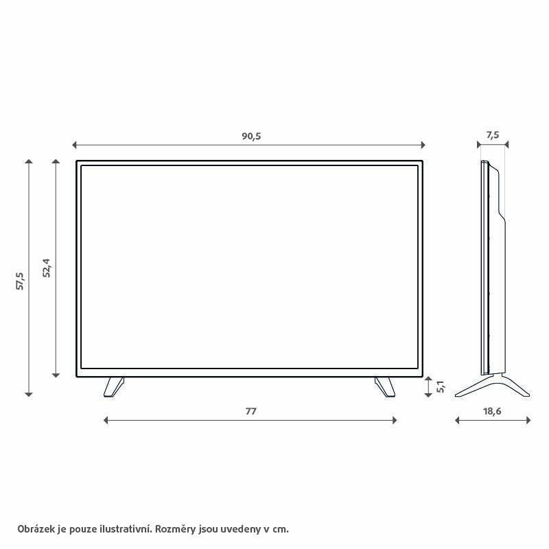 TCL S5400A 40" TV,  Full HD,  LED,  Android TV,  HDR,  Bluetooth,  WiFi,  Dolby Audio,  Chromecast5 